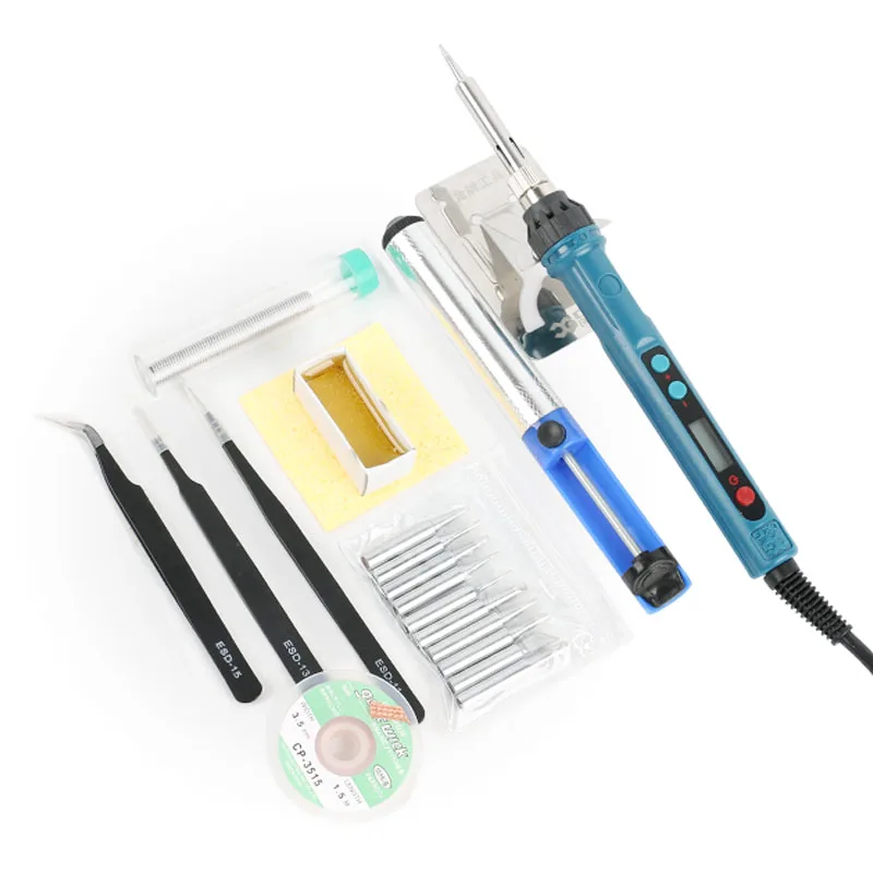 E90W Upgrad CXG 90W Adjustable LCD Digital Electrical Soldering Iron Station Solder Tip PCB Repair Tools | Инструменты