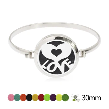 

2018 diffuser bracelet stainless Essential Oil diffuser locket bracelet screw jewelry AZ-895