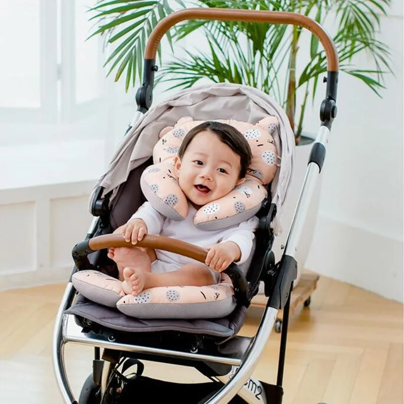 

2019 Baby Concave Pillow Neck Head Baby Kids Pillows Soft Sleep Baby Cushion Anti Roll Seat Head Support Stroller Accessories