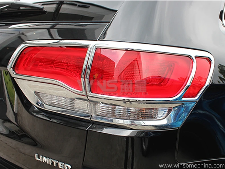 For Jeep Grand Cherokee WK2 2014 2016 Chrome Taillight Cover Car