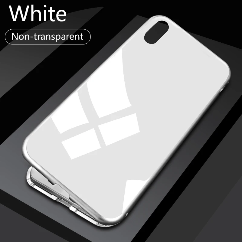 Magnetic-Cases-For-iPhone-XR-XS-XS-Max-2018-9H-Tempered-Glass-Phone-Case-Metallic-Frame (3)