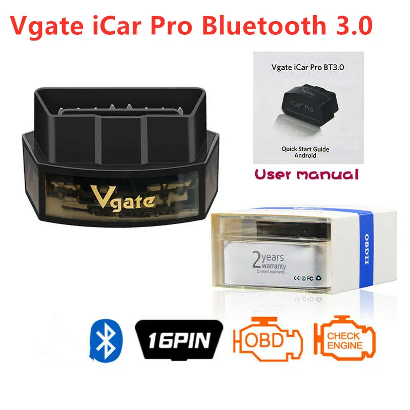 Vgate iCar Pro OBD2 сканер bluetooth-сканер 3,0 автомобильный диагностический инструмент для Android ELM327 v2.1 сканер считыватель кодов