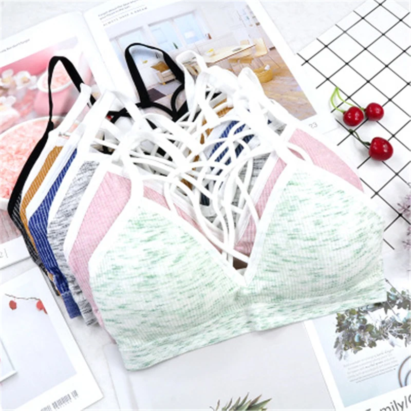 

Sports Bra Women Running For Fitness Yoga Top Girl Workout Wear High Elastic One Size Full Cup Female Gym Top Stanik Sportowy
