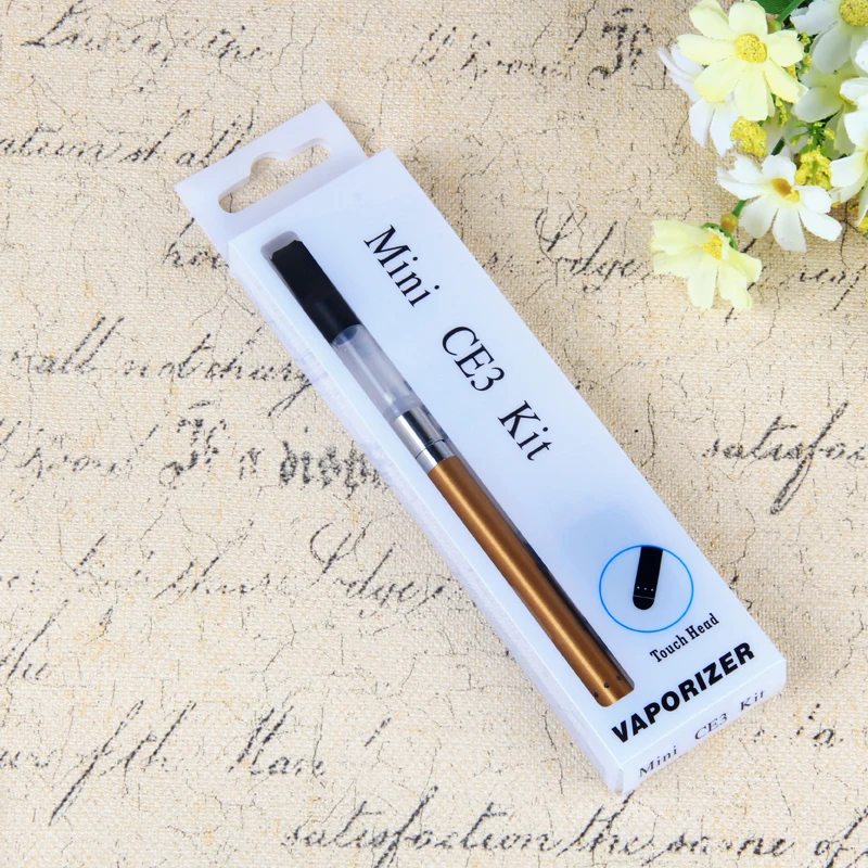 wholesale Mini CE3 Touch Head Vaporizer Kit 280mah Build in Battery 1ml atomizer Empty cartridge touch battery E Cigarettes  (12)
