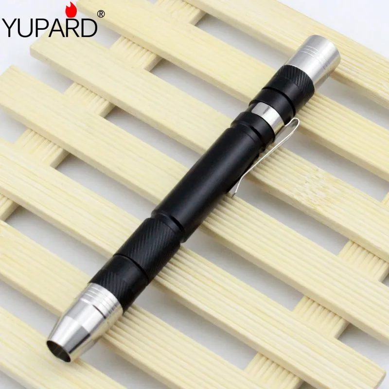 YUPARD Q5 white LED Stainless Flashlight Purple lamp UV 395nm Ultraviolet identify Amber Scorpion Cosmetics AAA/10440 battery | Лампы и