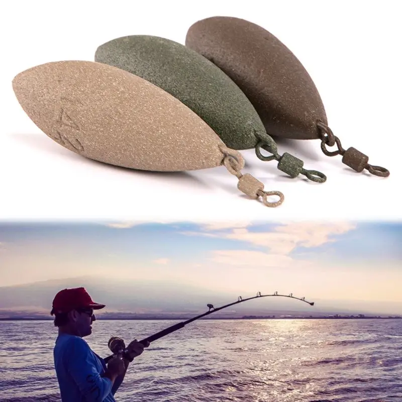 

1 Pc Fishing Sinker Lead Weight Oval Shape Weights Swivel Tackle Carp Leads Accessories 71g/85g/99g/127g/142g