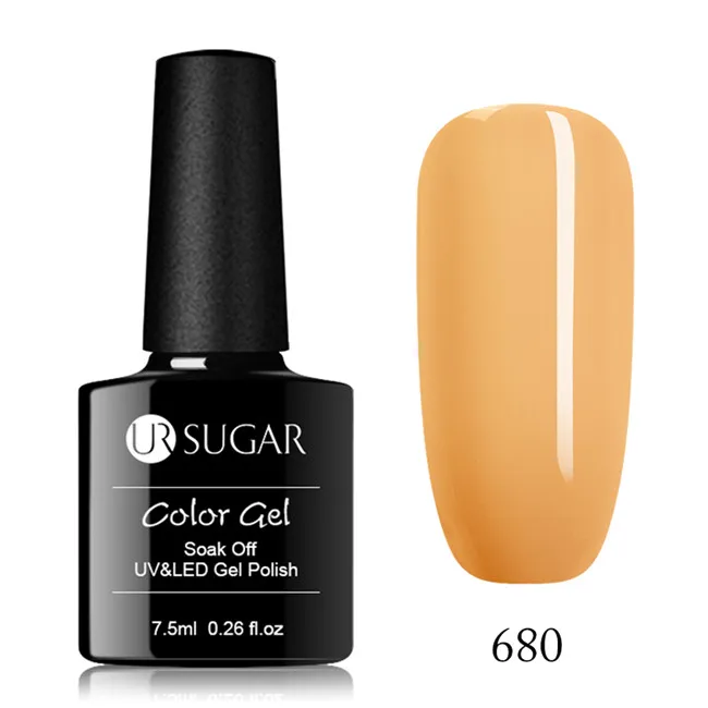 Ur Sugar дизайн ногтей маникюр 60 цветов 7,5 мл замачиваемый эмалированный Гель-лак УФ-гель для ногтей лак для ногтей - Цвет: 680