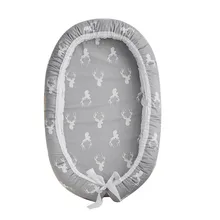 2 шт./компл. переносная люлька для новорожденных и набор подушек удаляемый моющийся кровать для путешествий для новорожденных, гнездо для детской кроватки, хлопок