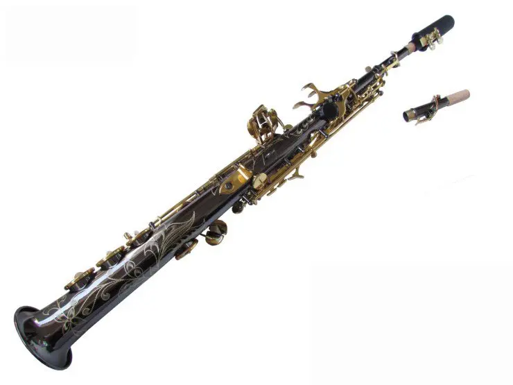 best New HY 6331 bB key Soprano Saxophone G key Black body gold key in