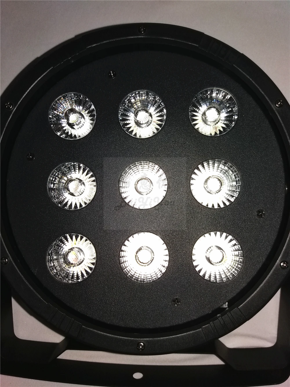 9pcs LED Flat PAR 10
