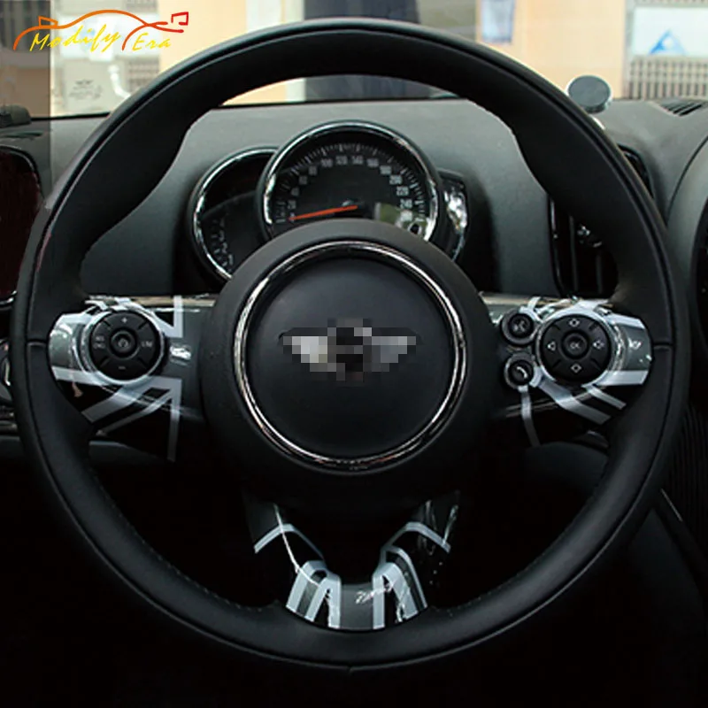 Углеродное волокно Руль Центр наклейки для BMW MINI Cooper S JCW F54 F55 F56 F57 F60 интерьерные Аксессуары для автомобилей