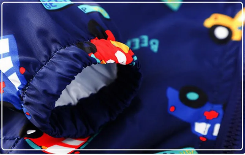 COOTELILI 80-130cm Cute Car Printing Kids Boys Jacket 2018 Spring Hooded Children Clothes Active Girls Windbreakers  (4)