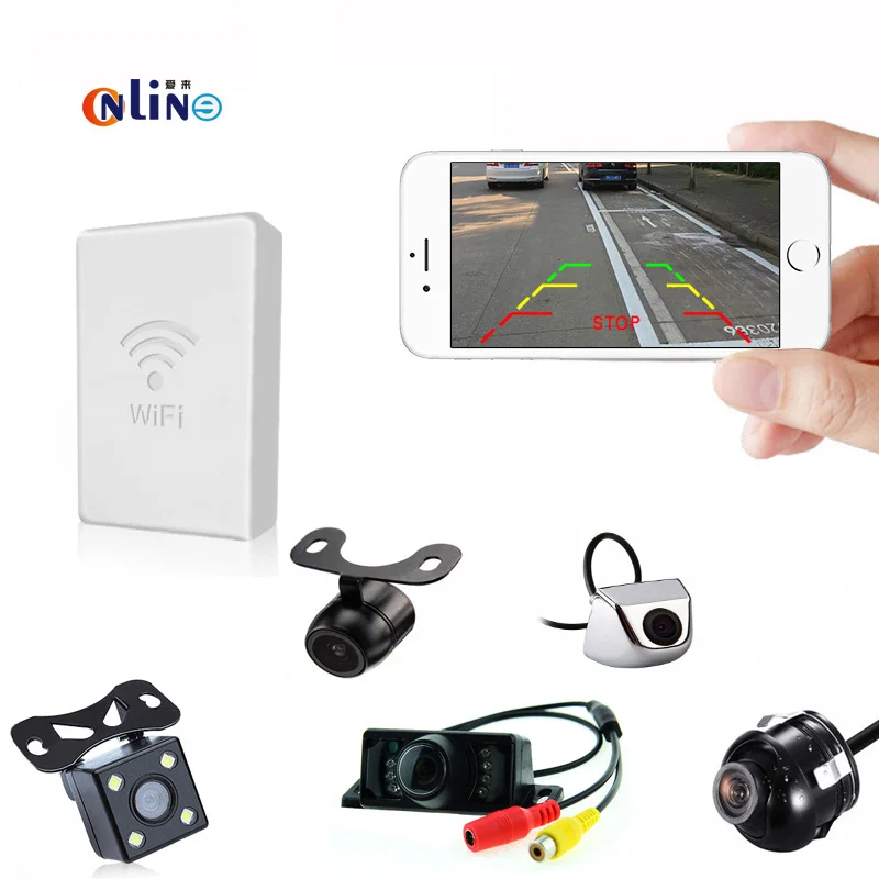 

Mobile phone WIFI connection Waterproof Car Parking Assistance View Camera HD CCD Car Rear View Camera And WIFI transmitter