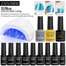 CATUNESS переключатель синхронизации плюс Сушилка для ногтей для гель-лака УФ-лампа для ногтей светодиодный светильник отверждения свет машинка для дизайна ногтей инструменты