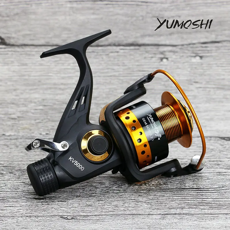 Катушка спиннинга yumoshi KV30-80 песка 13+ 1BB карп катушки двойной перетащите Металл Приманка для спиннинга moulinet peche Carretilhas Baitcasting