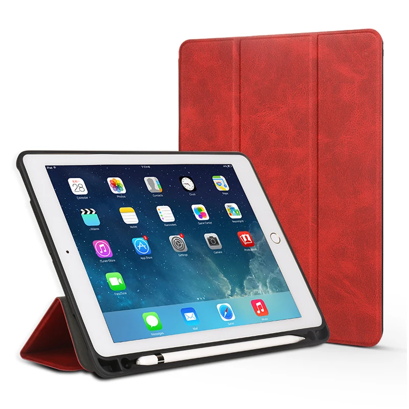 Universal Business Retro Leather Case for New iPad 9.7 inch 2018 Slim