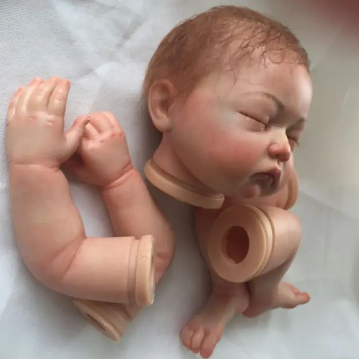 22 дюймов Reborn Baby Doll наборы настоящий сенсорный силиконовый аксессуар ручной работы спальный мальчик DIY Модель мягкие виниловые игрушки для детей