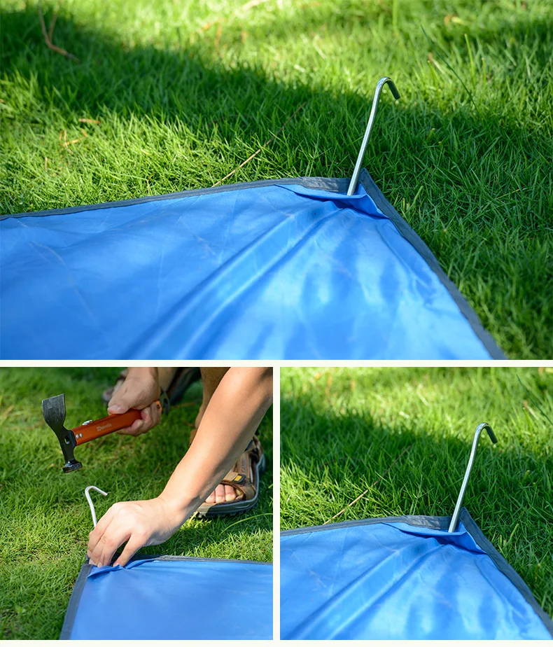 Piquenique ao ar Esteira de Praia Cobertura do Solo para 3-4 Naturehike Tenda Livre Cobertor Pessoa Caminhadas Camping Tavel 215*215 cm Mat 11 Cheap Esteira de acampamento