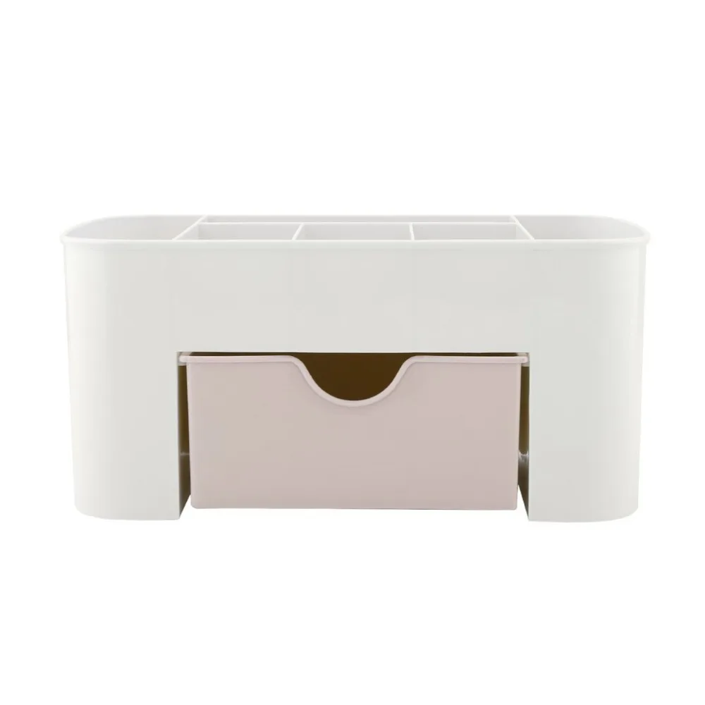 

Practical Women Makeup Brush Cosmeti Organizer Plastic Cosmetic Storage Display Box Container Box With Drawer
