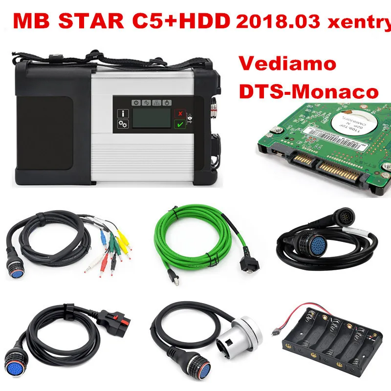 

A+++ Quality Full Chip V2019.03 X-entry software HDD MB STAR SD C5 MB SD Connect Compact 5 Diagnostic Tool with WIFI Function