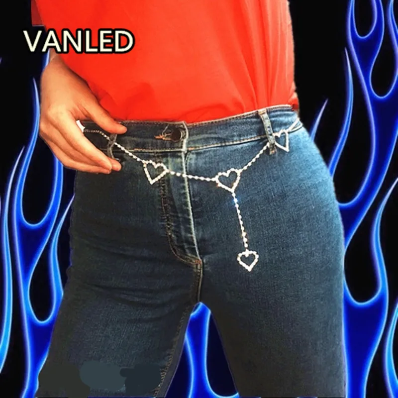 Buy Heart BLINGBLING Love Diamond Waist Chain Women