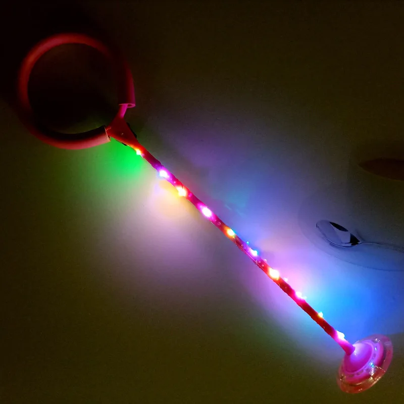 astounding Hot Selling Children Flashing Jumping Rope Ball Colorful Ankle Sports Swing Ball Toys Fun Skip Rope