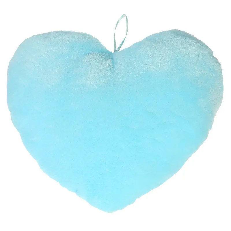 Романтическое любящее сердце форма& "I Love you" шитье 7 цветов светодиодный свет светящийся Мягкая Подушка 3 батарейки АА(не входят в комплект