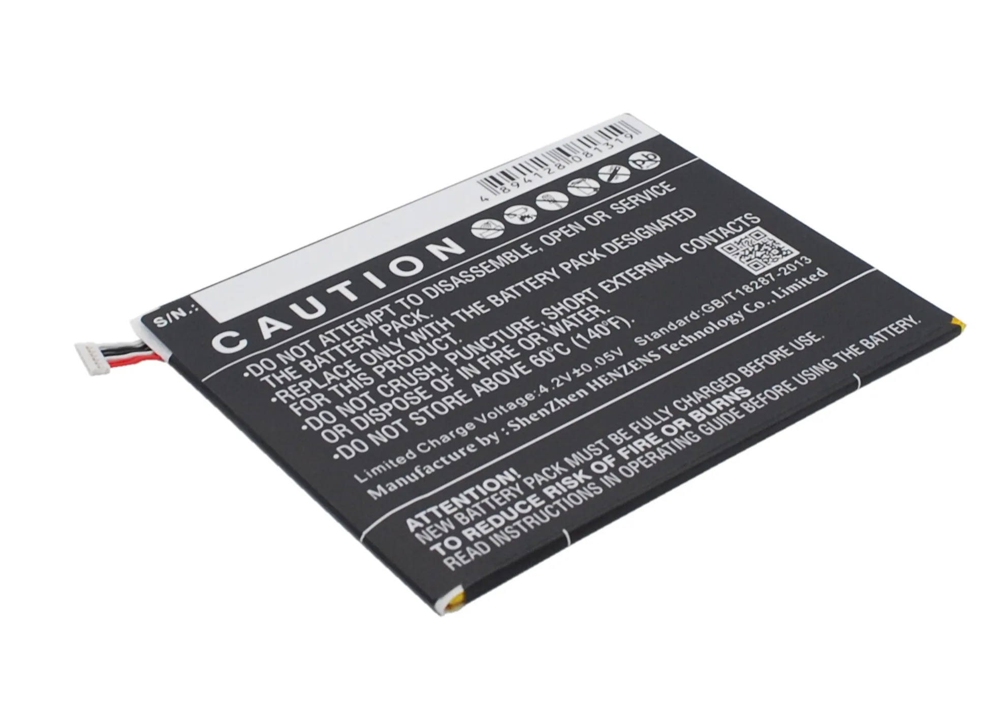 Аккумулятор Cameron Sino 3200 мАч TLp032B2 для Alcatel One Touch Pixi 8, POP 7, Pop 7 S, One Touch 7, OT-9006W, OT-9015W, OT-P330X, P310A