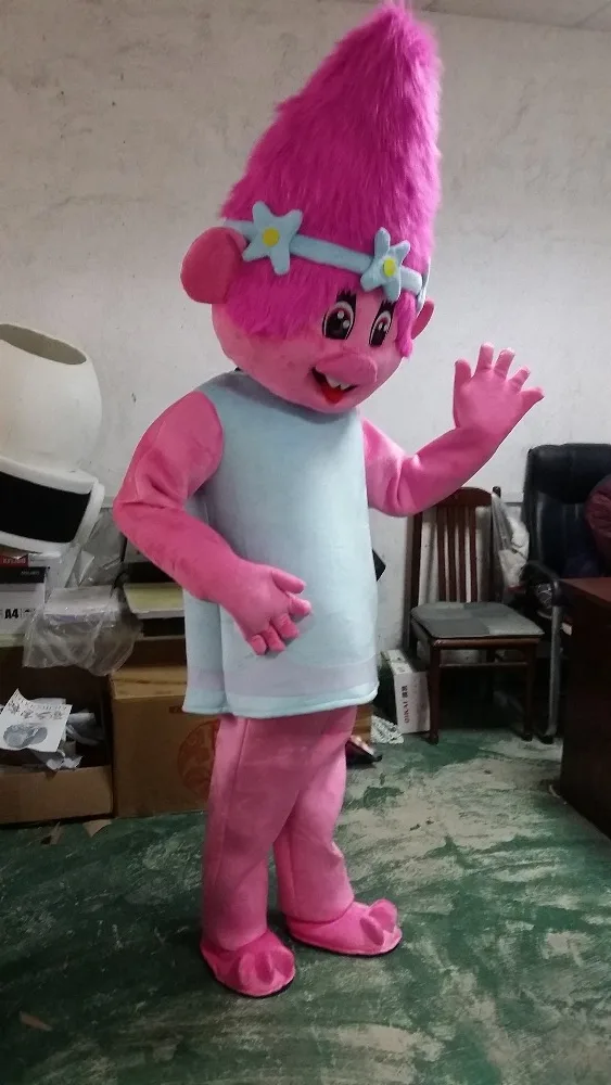 Cosplay&ware Poppy From Dream Works Trolls Movie Costume Mascot Fancy Dress -Cosplayware Store