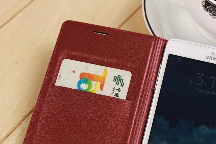 Slim Leather Wallet Case Flip Back Cover Battery Housing Carrying Bag With Card Holder Mask For Samsung Galaxy Note Edge N9150 kawaii samsung cases