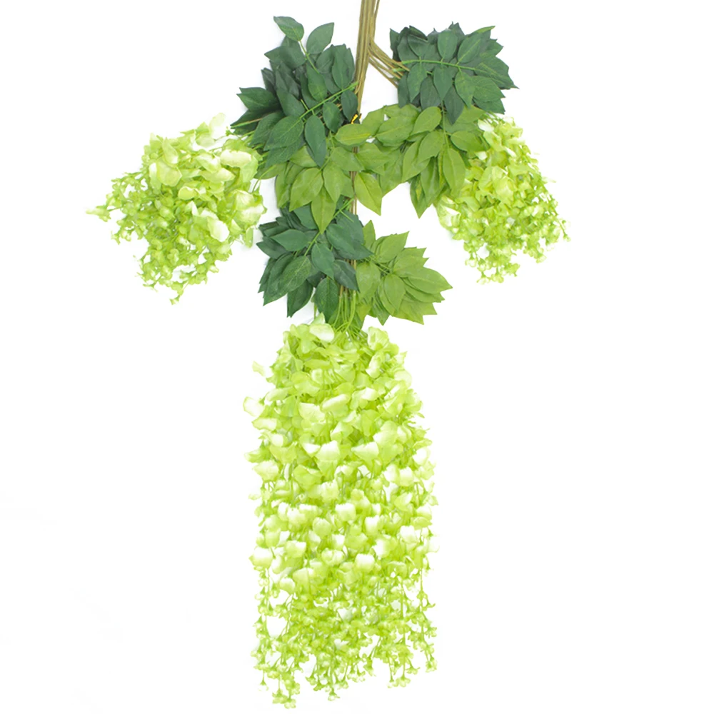 1PC Rattan Strip Wisteria Artificial Flower Craft Fake Silk Flowers