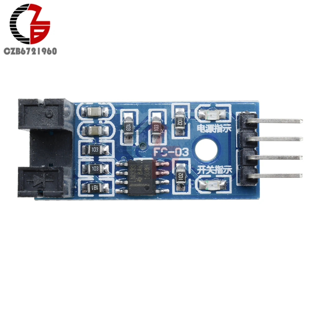 Слот Тип ИК оптрон модуль датчика скорости LM393 Groove муфта Сенсор 3,3 V-5 V Реле подключения звуковой модуль для Arduino