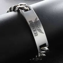 【Biker Bracelet】Punk 316L Stainless Steel Men 39 S Bracelet 2018 Biker Motorcycle Link Chain Bike Miami Cuban Chain Bracelet цена 【Biker Bracelet】Punk 316L Stainless Steel Men 39 S Bracelet 2018 Biker Motorcycle Link Chain Bike Miami Cuban Chain Bracelet цены онлайн