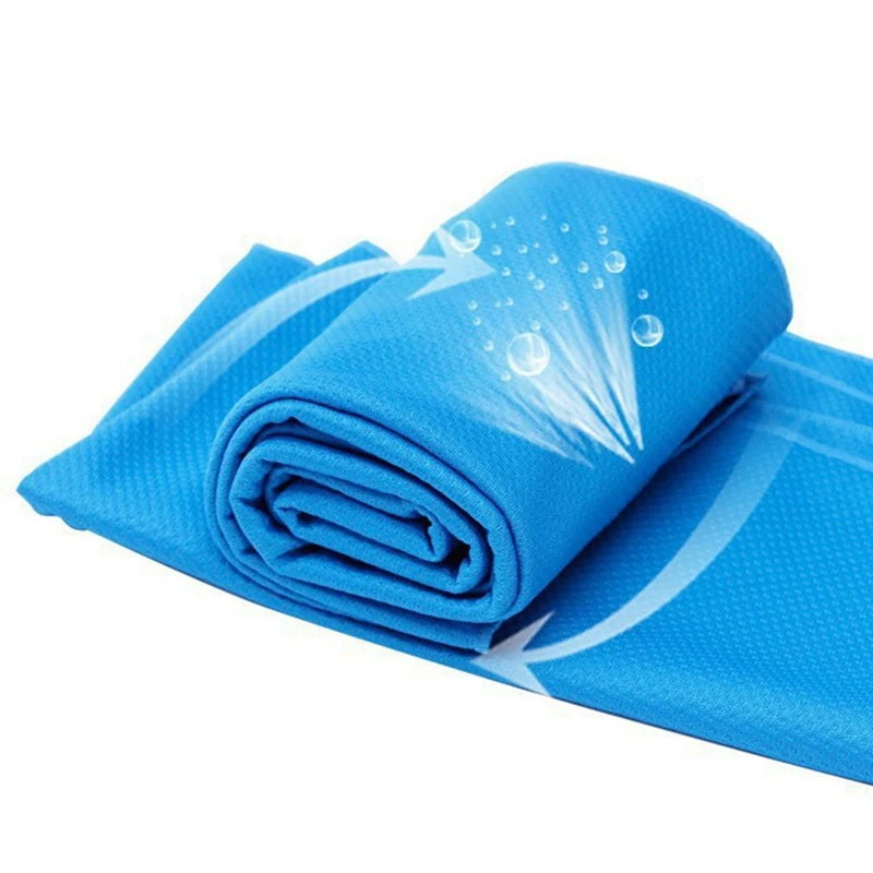 Многоцветное полотенце для плавания 80*30 см, волшебное полотенце для фитнеса, быстроохлаждающее полотенце, быстросохнущая пуховая ткань