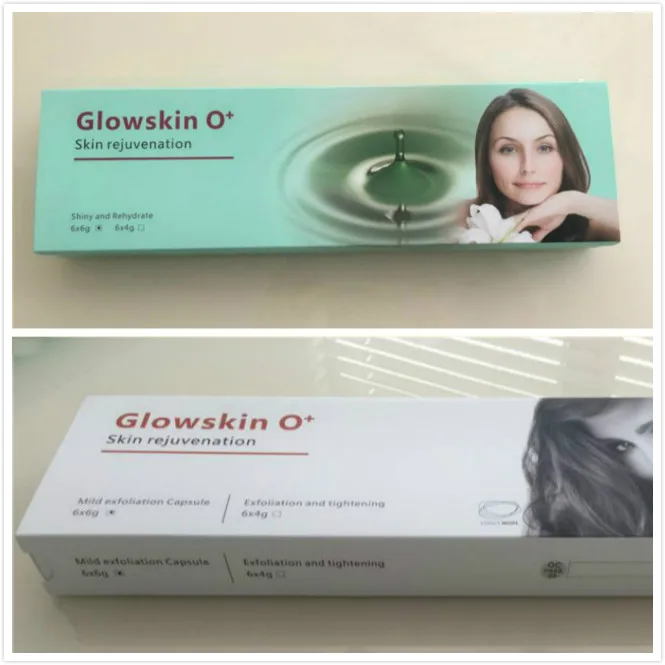 GeneO Use Collagen Skin Rejuvenation and Brightening GlowskinO Skin Care Gel and Bubber Product GlowskinO Set 4