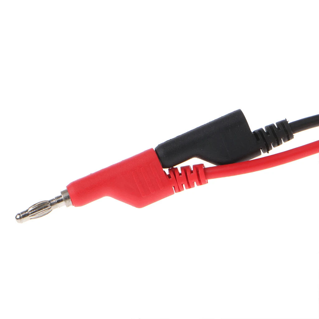 

2 Pcs 4mm Red Black Banana Plug To Crocodile Alligator Clip Test Probe Lead Wire 1m G07 Great Value April 4