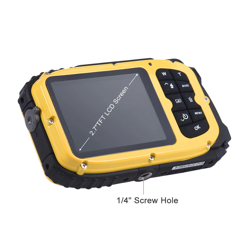 16MP 2," lcd водонепроницаемая цифровая видео камера мини-камкордер DV подводный Макс 10 м Дайвинг 8X цифровой Масштабирование лица обнаружения