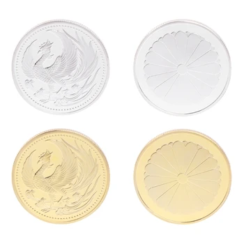 

Commemorative Coin Japan Phoenix Gold Silver Collection Gift Souvenir Crafts Art Non Currency Coin Commemorative Types