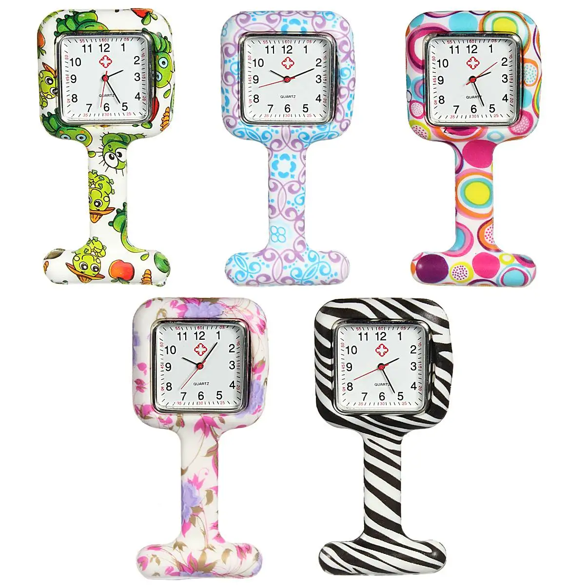 

Cute New Nurses Watch Doctor Fob Watches Brooches Silicone Rubber Medical Pocketed Montre Women Hospital Kindergarten Supplies