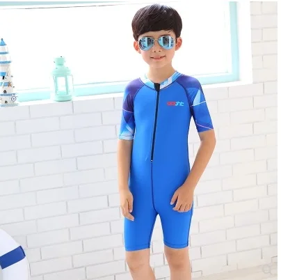 Bambini Professionale Rappezzatura di Un Pezzo di Sport di Respirazione Costume Da Bagno Delle Ragazze Dei Ragazzi di Formazione Outdoor Competitivo di Nuotata BathingSuit