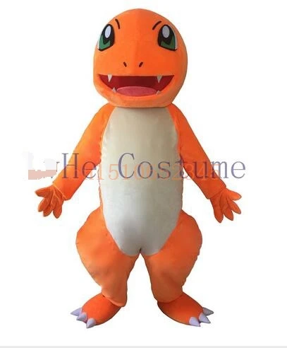 

Halloween Charmander Pokemon go pikachu Mascot Costume Fancy Dress New Adult