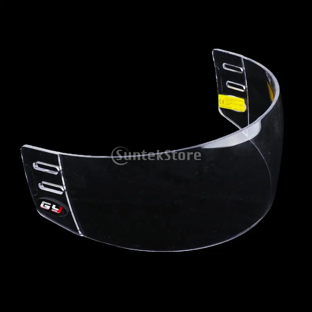 CE Approved Anti-fog Anti-scratch Ice Hockey Visor Shield with Mounting Hardware Plus Dustproof Helmet Equipment Storage Bag