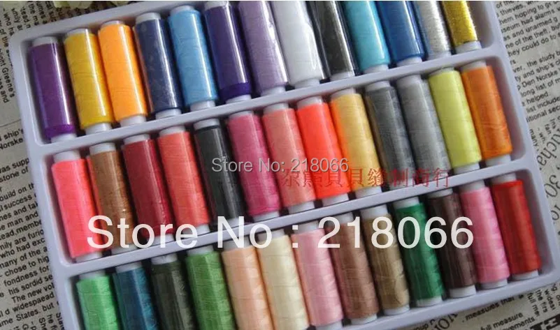 Новые швейные принадлежности 39 шт 200 ярдов смешанные цвета полиэфирная катушка швейная нить для ручной машины