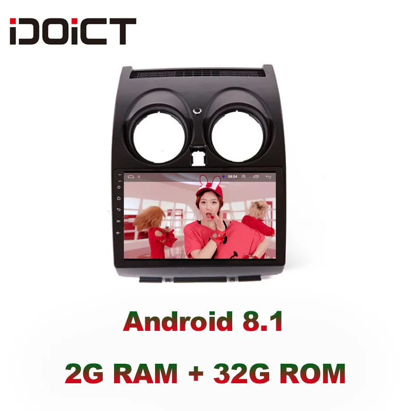 IDOICT Android 8,1 ips 2G+ 32G 8 CORE автомобильный DVD плеер gps навигация Мультимедиа для Nissan 2007 a радио- автомобильный стерео