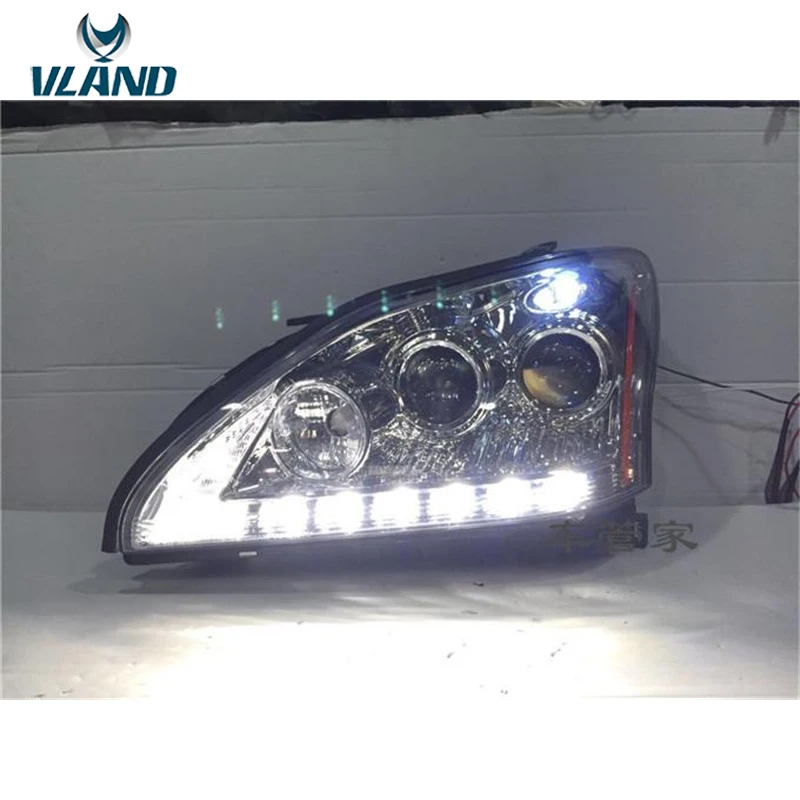 Светодиодная фара VLAND Factory для Lexus RX330 RX350 2004 2006 2008 2009 с ксеноновым объективом DRL