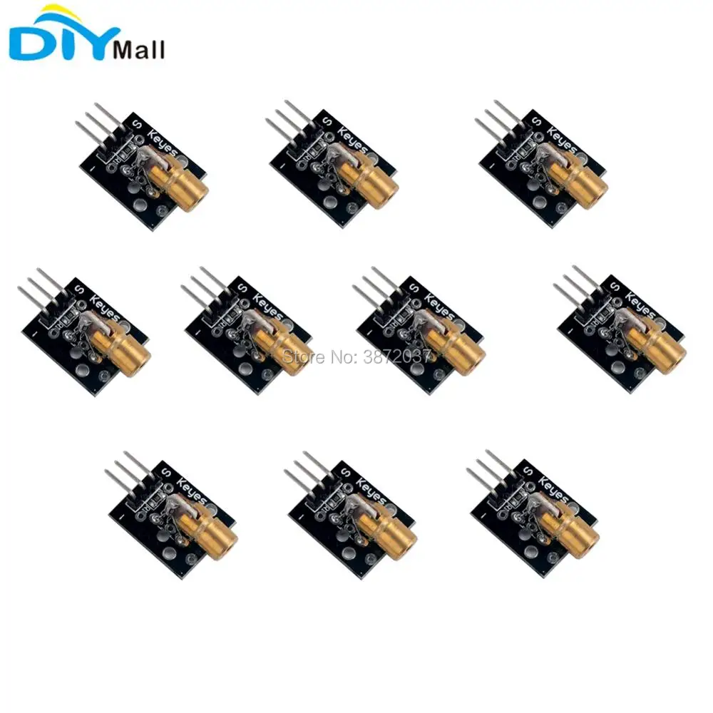 

10pcs/lot Laser Sensor Module 5V 5mW Laser Head Dot Diode Board for Arduino