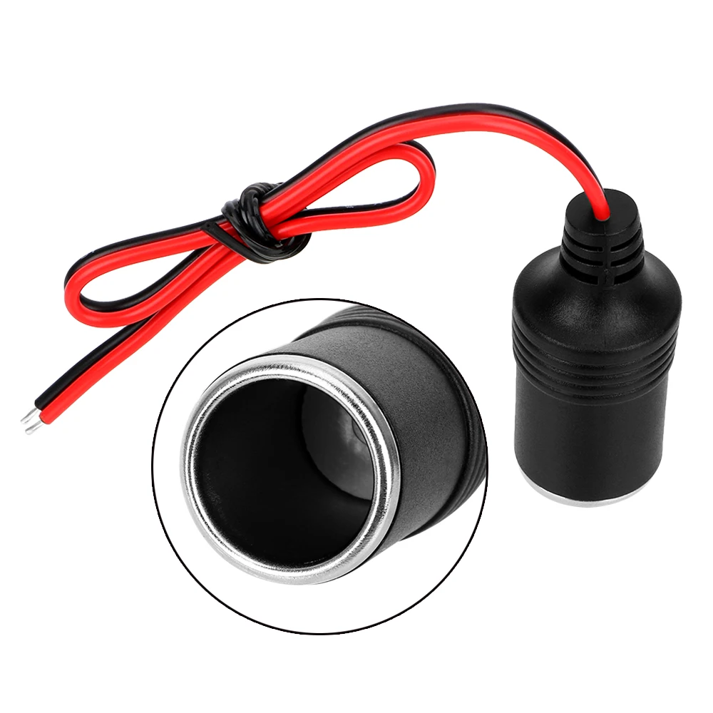 

Car Cigarette Lighter Charger Cable Socket Plug Receptacle Auto Interior Accessories 12~24V 15A 200W Plug Connector Adapter