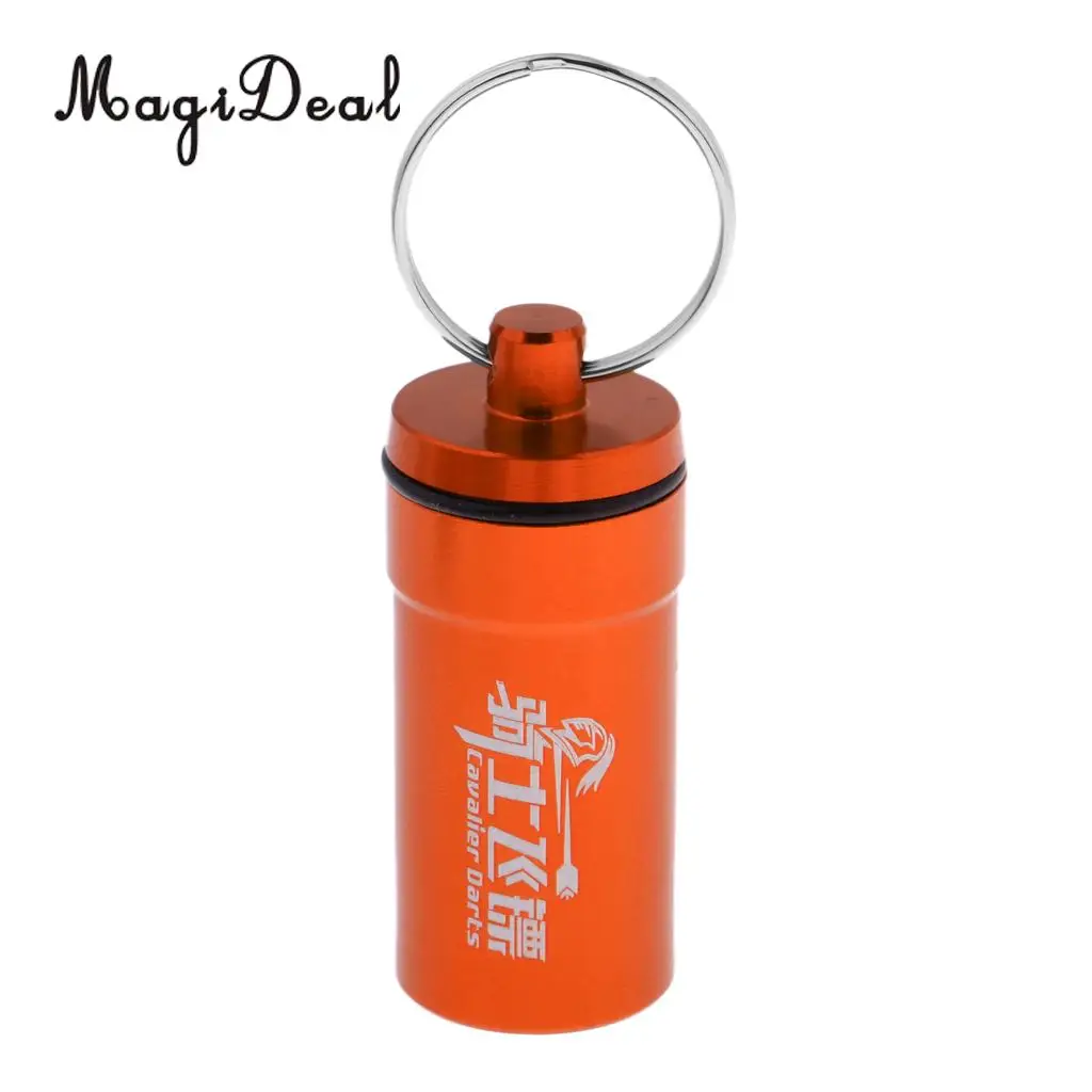 Soft Tip Dart Points Storage Case Accessories Portable Carry Box Dart Flight Protector Waster O-Ring Supplies Holder w/ Key Ring