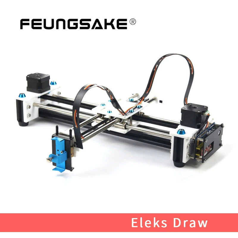 Настольный DIY плоттер EleksDraw, лазерная машина 2500 мвт лазерный гравер USB DIY X Y плоттер ручка Рисование робот Рисование машина 100-240 В