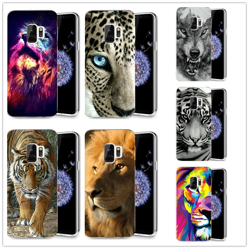 For Samsung Galaxy S3 S9 S9Plus S8 Plus S7 edge Note 8 TPU Soft particularly design Lion Tiger Painted Case Fundas R043 |